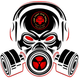 Radioactief schedelontwerp t-shirt