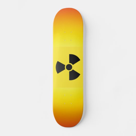 Radioactief Sign Skateboard (Voorkant)
