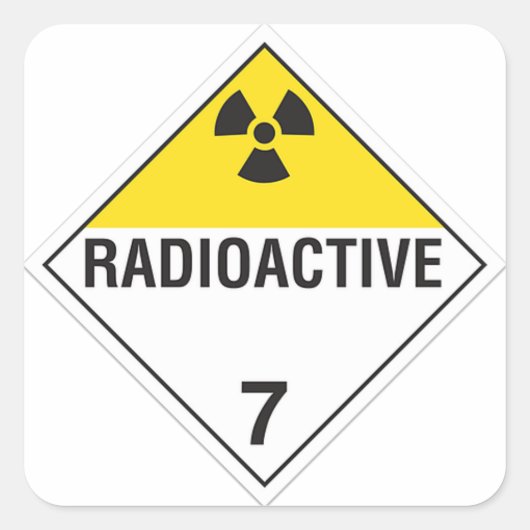 Radioactief Sticker 7 (Voorkant)