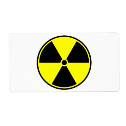 Radioactief Symbol Etiket