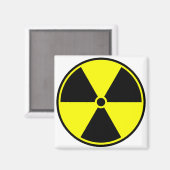 Radioactief Symbol Magneet (Voorkant / Achterkant)