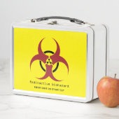 radioactief symbool rood/zwart (In situ)