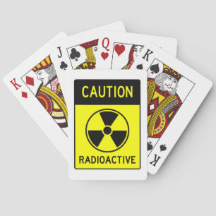 RADIOACTIEF Teken met zeer vette bewegingsruimte Pokerkaarten
