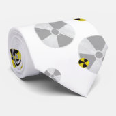 Radioactief waarschuwingssignaal | Koolgrunge Stropdas (Opgerold)