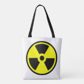 Radioactief Yellow And Black Symbol Draagtas (Achterkant)
