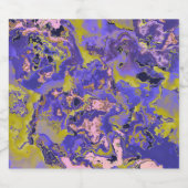 Radioactieve marmer bier etiket (Enkel label)