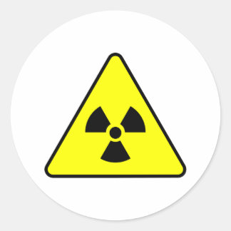 Radioactieve producten & Design! Ronde Sticker