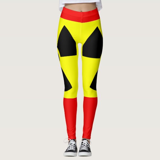 Radioactieve Rode Leggings (Voorkant)