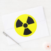 Radioactieve ronde Stickers (Envelop)