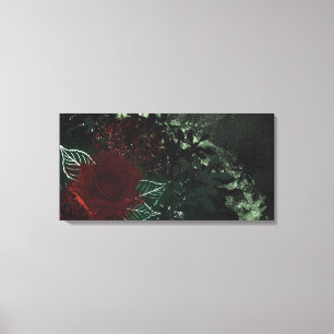 Radioactieve Roos Canvas Afdruk