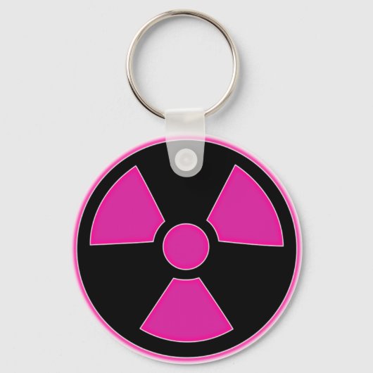 Radioactieve Roze Sleutelhanger (Voorkant)