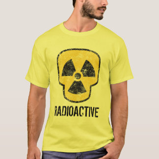 Radioactieve schedel t-shirt