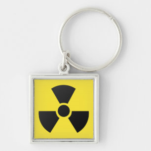 Radioactieve Sign. Sleutelhanger