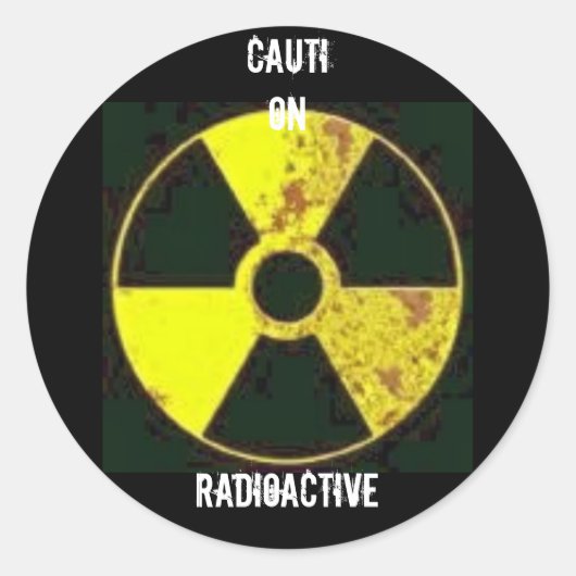 Radioactieve sticker (Voorkant)