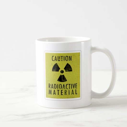 "radioactieve stoffen" koffiemok (Rechts)