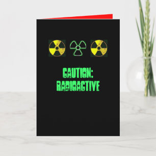 radioactieve Wenskaart Kaart