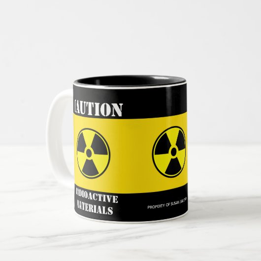 "Radioactive" aangepaste Mok (Voorkant links)