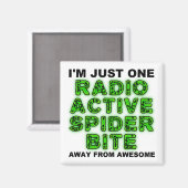 Radioactive Spider Bite Funky Fridge Magnet (Recto/Verso)