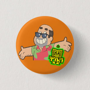 Radioactive Tiki Ronde Button 3,2 Cm