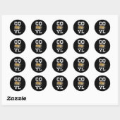 Radioactiviteit met HAM-radiozender Morse-code-ant Ronde Sticker (Vel)