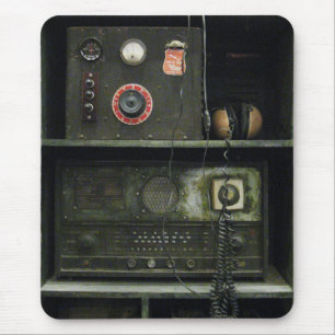 radioapparatuur van het militaire commissariaat muismat