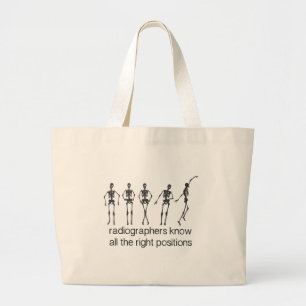 Radiografen kennen alle juiste posities grote tote bag
