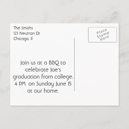 "Radiography Afstuderen" Xray Heart Uitnodiging Briefkaart (Achterkant)