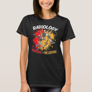 Radiologie die je gebruikt, we laten dansende skel t-shirt