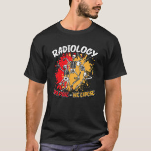 Radiologie die je gebruikt, we laten dansende skel t-shirt