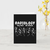 Radiologie die je gebruikt We laten dansende skele Kaart (Gele Bloem)