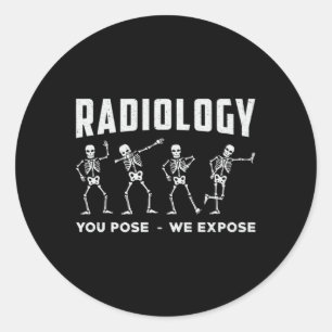Radiologie die je gebruikt, we laten de technologi ronde sticker