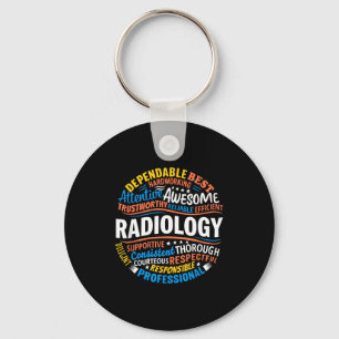 Radiologie Grappige Rad Tech Week Waardering Radio Sleutelhanger
