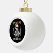 Radiologie Kerstman Skeleton Xray Technician Keramische Bal Ornament (Rechts)