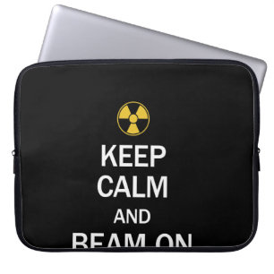 Radiologie laat kalm zijn en beam aan laptop sleeve