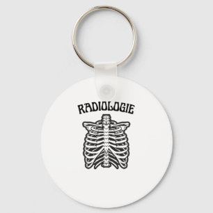 Radiologie Ribbenkast Skelet Illustratie Sleutelhanger