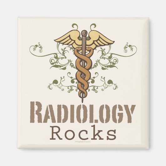 Radiologie Rocks Magnet Magneet (Voorkant)