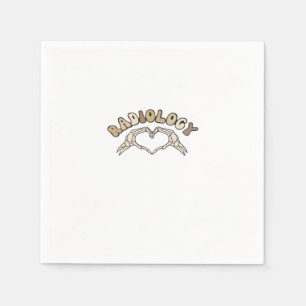 Radiologie Skelet Hart Handen Klassiek Servet