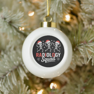 Radiologie Team Kerst Skelet Rad Tech Röntgenfoto Keramische Bal Ornament