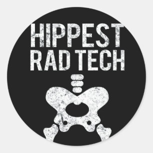 Radiologie Tech - Hippste Rad Tech Bone Ronde Sticker