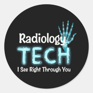 Radiologie Tech Humor X Ray Ronde Sticker