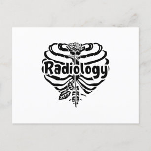 Radiologie Tech Rad Nurse Flower Technoloog Xray Briefkaart