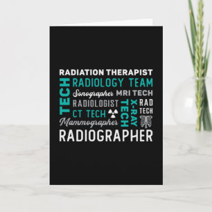 Radiologie Tech Radiation Therapist Xray Tech Kaart