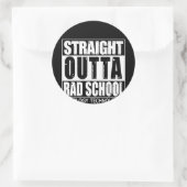 Radiologie Tech Recht Uit Rad School Ronde Sticker (Tas)