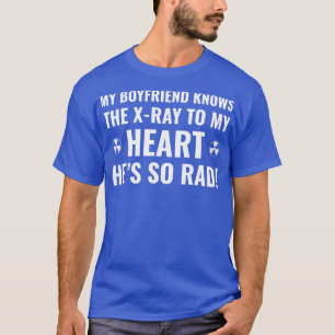 Radiologie Tech Valentijnsdag Rad Tech XRay Girlfr T-shirt