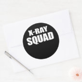 Radiologie Tech X-Ray Squad Ronde Sticker (Envelop)