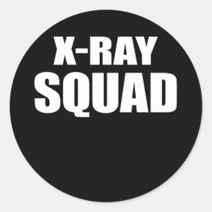 Radiologie Tech X-Ray Squad Ronde Sticker