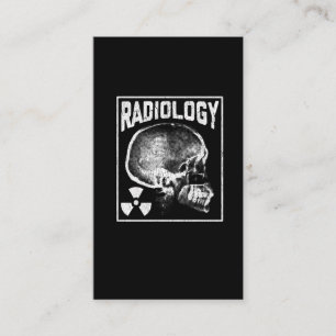 Radiologie Technicus Skull Xray Technoloog Visitekaartje