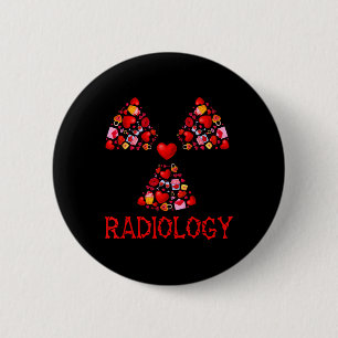 Radiologie Valentijnsharten Schattige Radioloog Rö Ronde Button 5,7 Cm