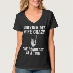 Radiologie voor mannen Pap X Ray Skeleton Rad Tech T-shirt