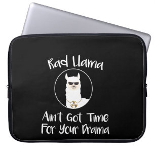 Radiologische Rad Llama: geen tijd voor drama Laptop Sleeve